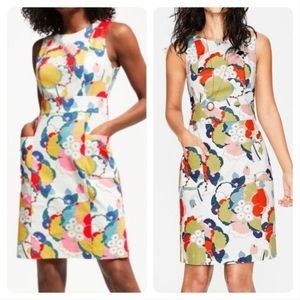 Boden Multi Color Printed Retro Pocket Shift Short Casual Dress US 10L